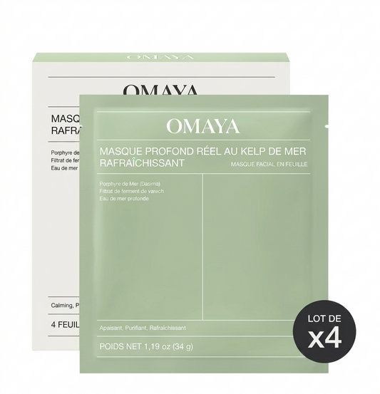 Masque Purifiant Kelp Marin — Peau Détox & Pores Resserrés | Omaya